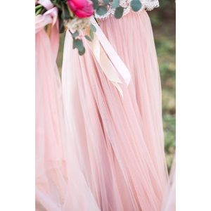 Beautiful peach/light pink tulle skirt!